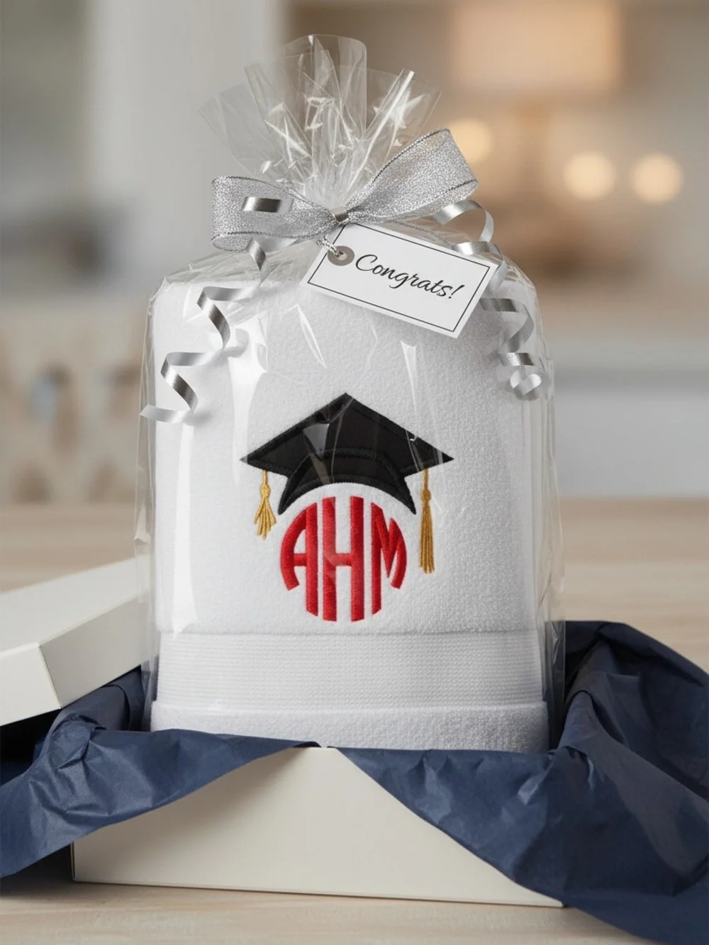 Class 2026 personalized embroidered hand towel pick 1 new monogrammed graduate